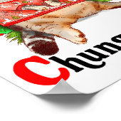 Christmas Cat Bless My Little Funny Cat Life Cat M Poster (Ecke)