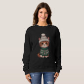 Christmas cat , cat lover sweatshirt (Vorne ganz)