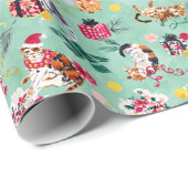 CHRISTMAS CAT CHAOS GESCHENKPAPIER (Rolleneckpunkt)