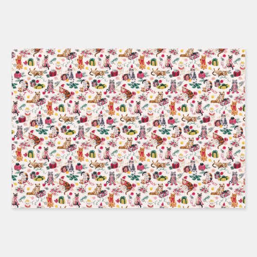 CHRISTMAS CAT CHAOS GESCHENKPAPIER SET (Vorderseite 2)