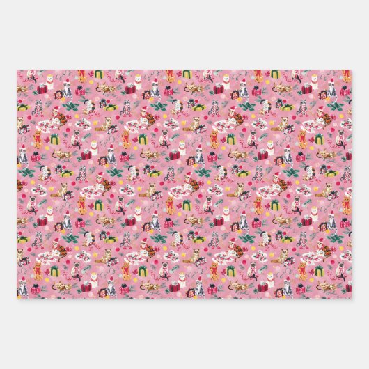 CHRISTMAS CAT CHAOS GESCHENKPAPIER SET (Vorderseite 3)