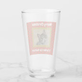 Christmas Cat Dad Best Ever PET Foto Beer Pint Glas (Rückseite)