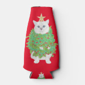 CHRISTMAS CAT FLASCHENKÜHLER (Vorderseite)