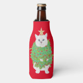 CHRISTMAS CAT FLASCHENKÜHLER (Flaschenvorderseite)