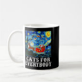 Christmas Cat For Everybody Santa Reindeer Starry Kaffeetasse (Links)
