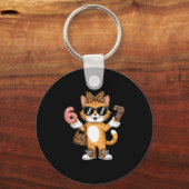 Christmas Cat For Women 6 7 Tee Meme Leopard Bow X Schlüsselanhänger (Vorderseite)