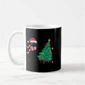 Christmas Cat For Women Men Family Funny Black Cat Kaffeetasse (Links)