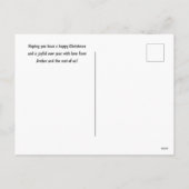 Christmas Cat Foto Feiertagspostkarte (Rückseite)