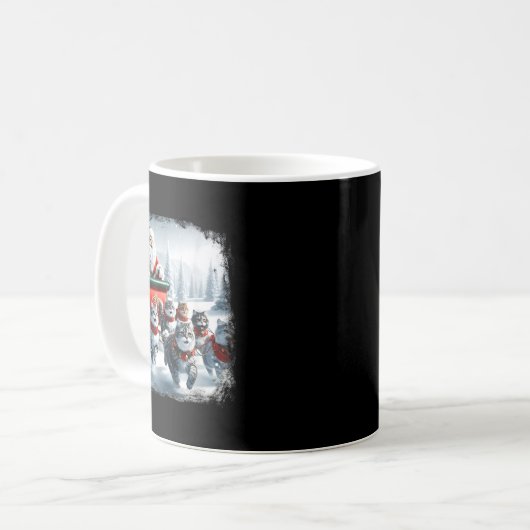Christmas Cat Funny Cats For Everybody Xmas Men Wo Kaffeetasse (Vorderseite Links)