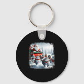 Christmas Cat Funny Cats For Everybody Xmas Men Wo Schlüsselanhänger (Vorderseite)