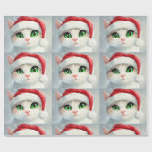Christmas Cat Geschenkpapier (Flach)