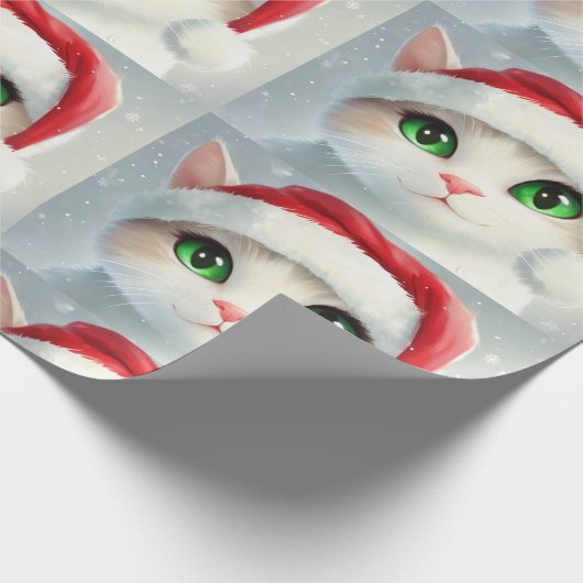 Christmas Cat Geschenkpapier (Ecke)