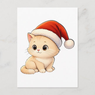 Christmas Cat Greeting Card Postkarte