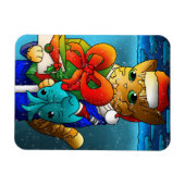 Christmas Cat Guest Magnet (Horizontal)