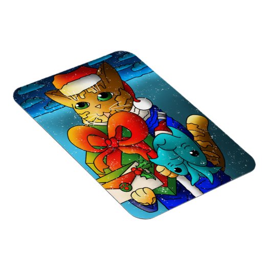 Christmas Cat Guest Magnet (Rechte Seite)