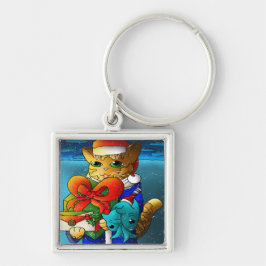 Christmas Cat Guest Schlüsselanhänger