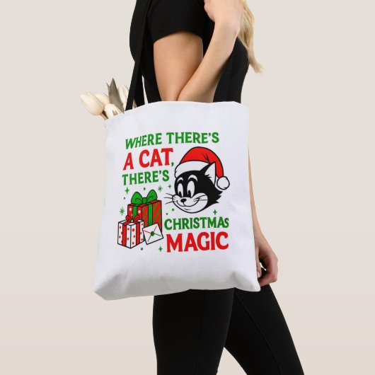 Christmas Cat Handy Holiday Carryall for Cat Lover Tasche (Von Nahem)