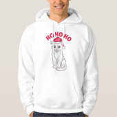 Christmas Cat Ho Ho Ho Hoodie (Vorderseite)
