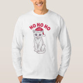 Christmas Cat Ho Ho Ho T-Shirt (Vorderseite)