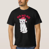 Christmas Cat Ho Ho Ho T-Shirt (Vorderseite)