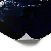 Christmas Cat In Santa Hat Holding A Gun And Dinos Poster (Ecke)