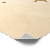 Christmas Cat in Stocking Poster (Ecke)