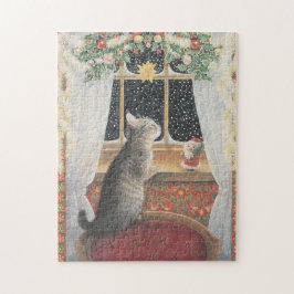CHRISTMAS CAT JIG SAW PUZZLE