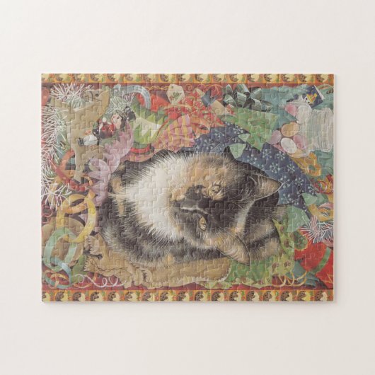 CHRISTMAS CAT JIG SAW PUZZLE (Horizontal)