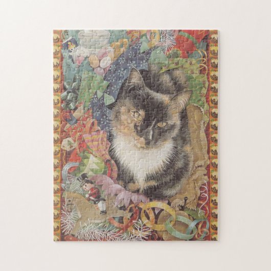 CHRISTMAS CAT JIG SAW PUZZLE (Vertikal)