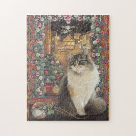CHRISTMAS CAT JIG SAW PUZZLE