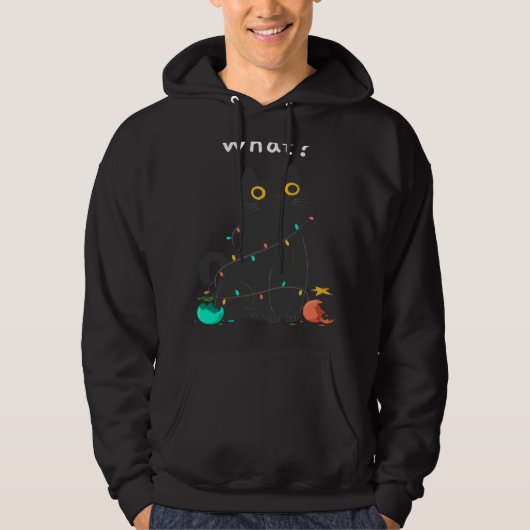 Christmas Cat Kitten Gag Hoodie (Vorderseite)