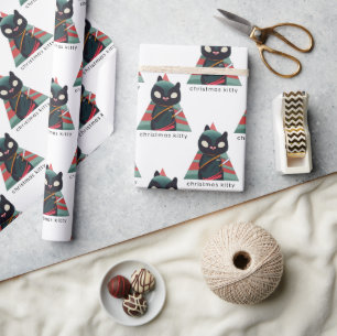 Christmas Cat Kitty Wrapper Geschenkpapier