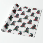 Christmas Cat Kitty Wrapper Geschenkpapier (Ungerollt)