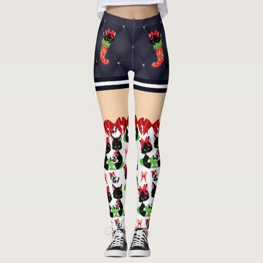 CHRISTMAS CAT-LEGGINGS LEGGINGS (Vorderseite)