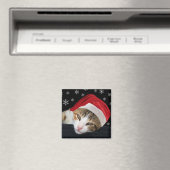 Christmas Cat Magnet (In Situ (Geschirrspüler))