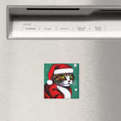 Christmas Cat Magnet (In Situ (Geschirrspüler))