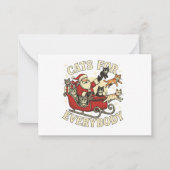 Christmas Cat Mitteilungskarte (Vorderseite)