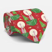 Christmas Cat Necktie Krawatte (Gerollt)