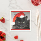 Christmas Cat Paper Napkin Serviette (Beispiel)