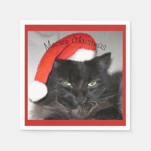 Christmas Cat Paper Napkin Serviette