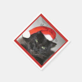 Christmas Cat Paper Napkin Serviette (Ecke)