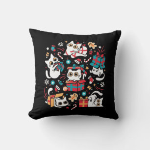 Christmas Cat Party Kissen