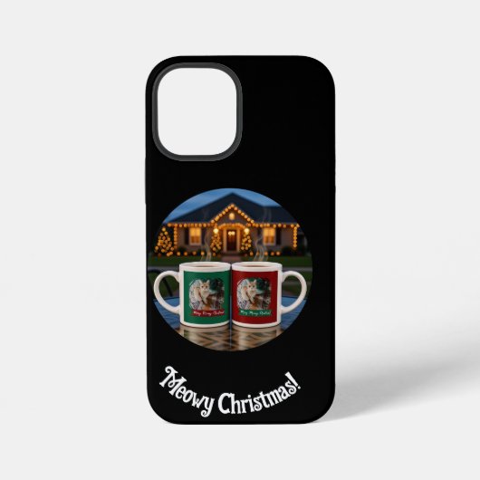 Christmas , Cat Photo ,  generative content iPhone Hülle (Rückseite)