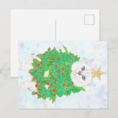 CHRISTMAS CAT POSTKARTE (Vorne/Hinten)