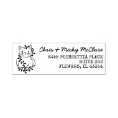 Christmas Cat Return Address Label Permastempel (Design)