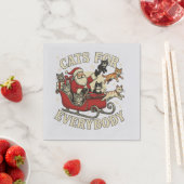 Christmas Cat Serviette (Beispiel)