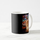 Christmas Cat Smoking Cigarette Meme Gen Z Comfort Kaffeetasse (VorderseiteRechts)