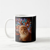Christmas Cat Smoking Cigarette Meme Gen Z Comfort Kaffeetasse (Links)