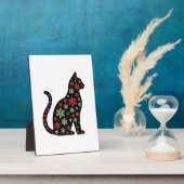 Christmas Cat T-Shirt Fotoplatte (Seite)
