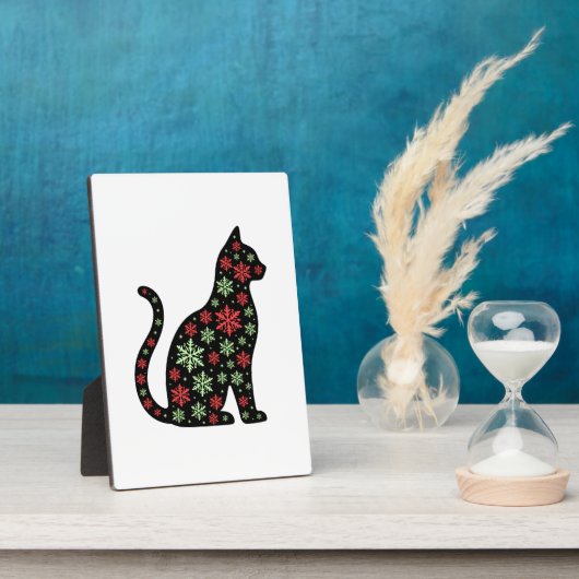 Christmas Cat T-Shirt Fotoplatte (Seite)